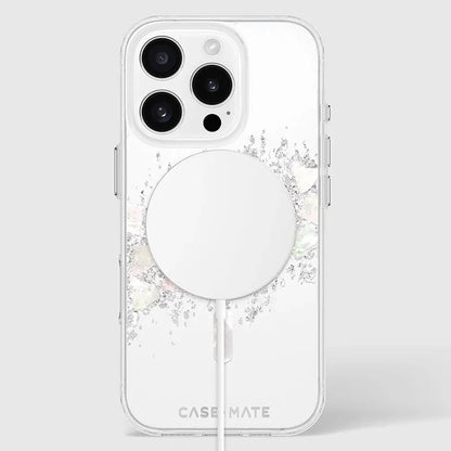 Case-Mate Karat MagSafe – dėklas iPhone 16 Pro su perlamutro intarpais (A Touch of Pearl)