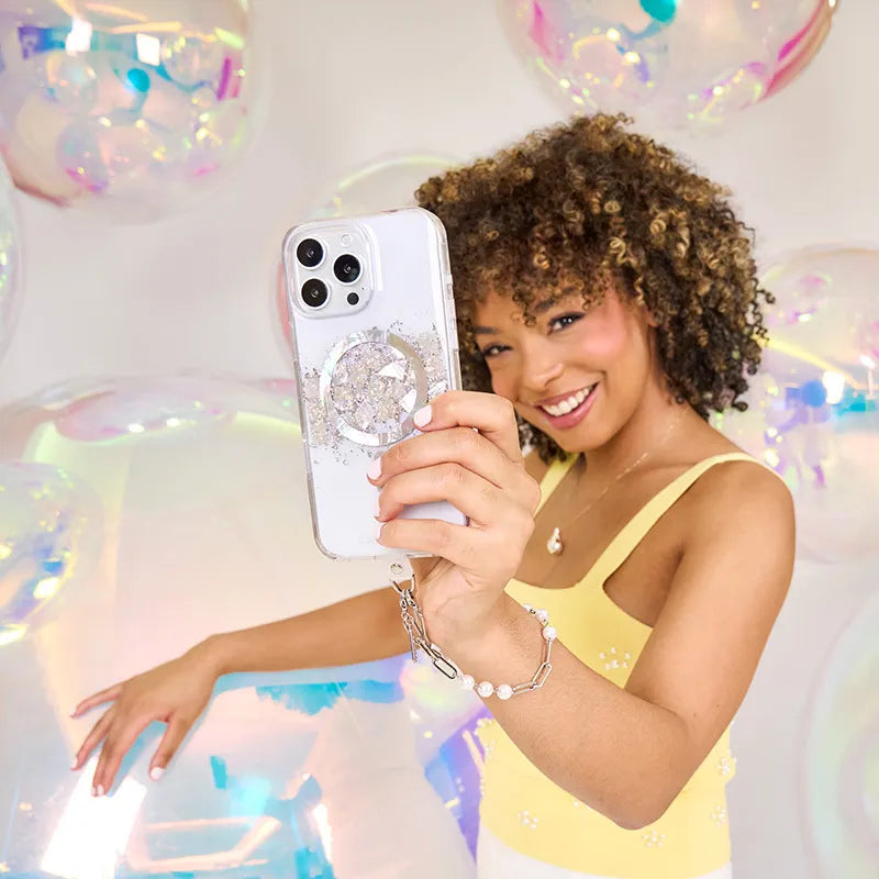 Case-Mate Karat MagSafe – dėklas iPhone 16 Pro su perlamutro intarpais (A Touch of Pearl)