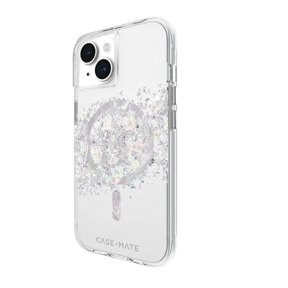 Case-Mate Karat MagSafe – dėklas, skirtas „iPhone 15“ / „iPhone 14“ / „iPhone 13“, dekoruotas perlamutru (Perlamutro prisilietimas)