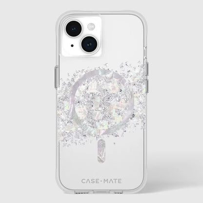 Case-Mate Karat MagSafe – dėklas, skirtas „iPhone 15“ / „iPhone 14“ / „iPhone 13“, dekoruotas perlamutru (Perlamutro prisilietimas)