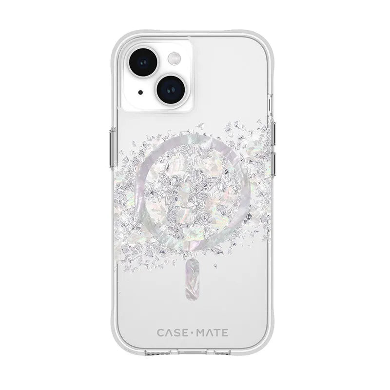 Case-Mate Karat MagSafe – dėklas, skirtas „iPhone 15“ / „iPhone 14“ / „iPhone 13“, dekoruotas perlamutru (Perlamutro prisilietimas)