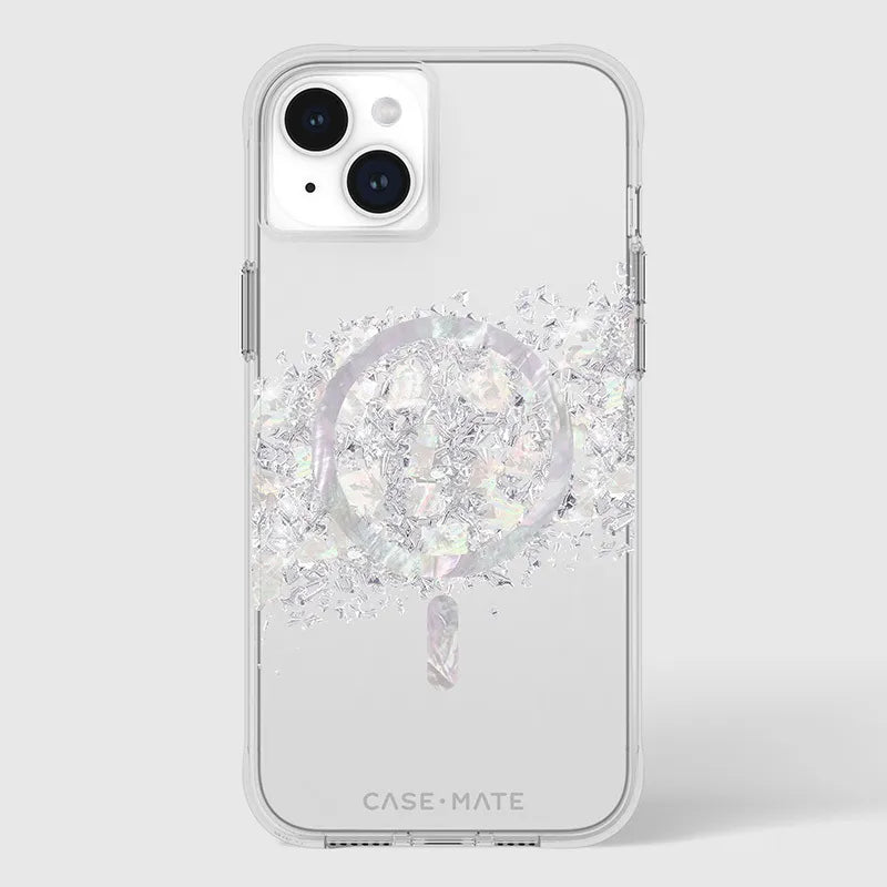 Case-Mate Karat MagSafe – iPhone 15 Plus dėklas su perlamutru („A Touch of Pearl“)