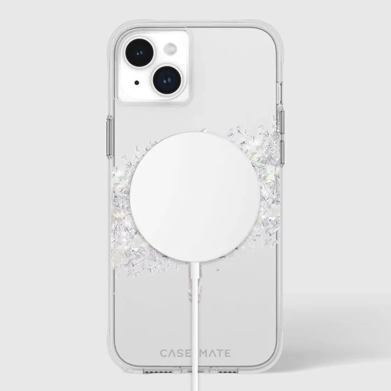 Case-Mate Karat MagSafe – iPhone 15 Plus dėklas su perlamutru („A Touch of Pearl“)