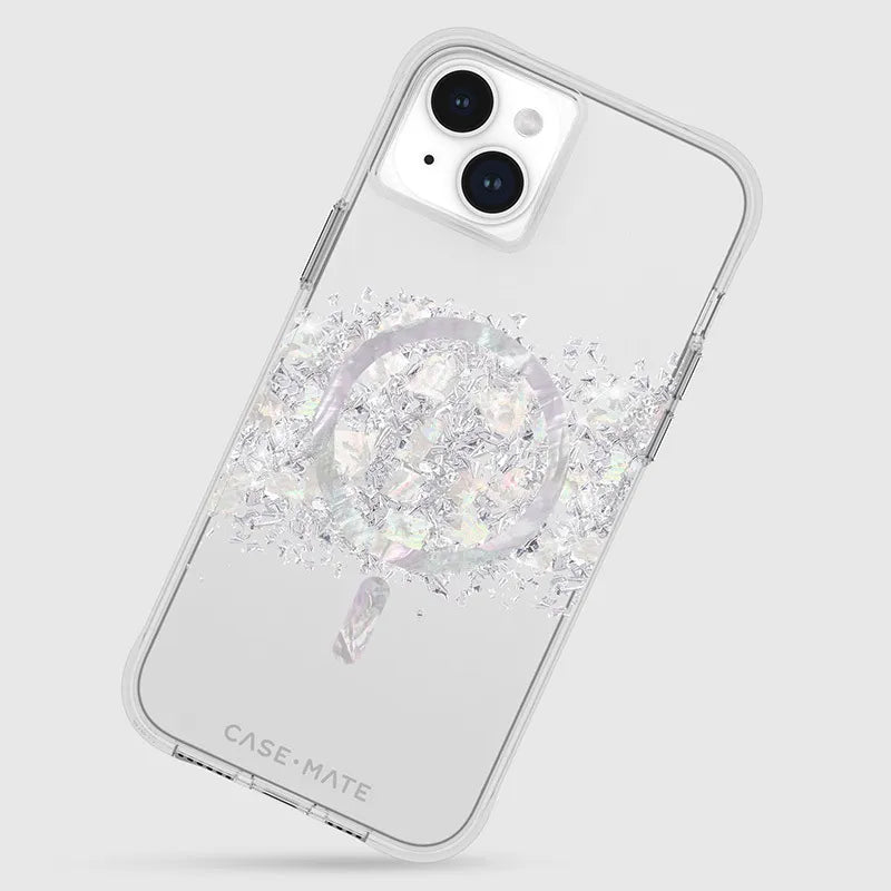Case-Mate Karat MagSafe – iPhone 15 Plus dėklas su perlamutru („A Touch of Pearl“)