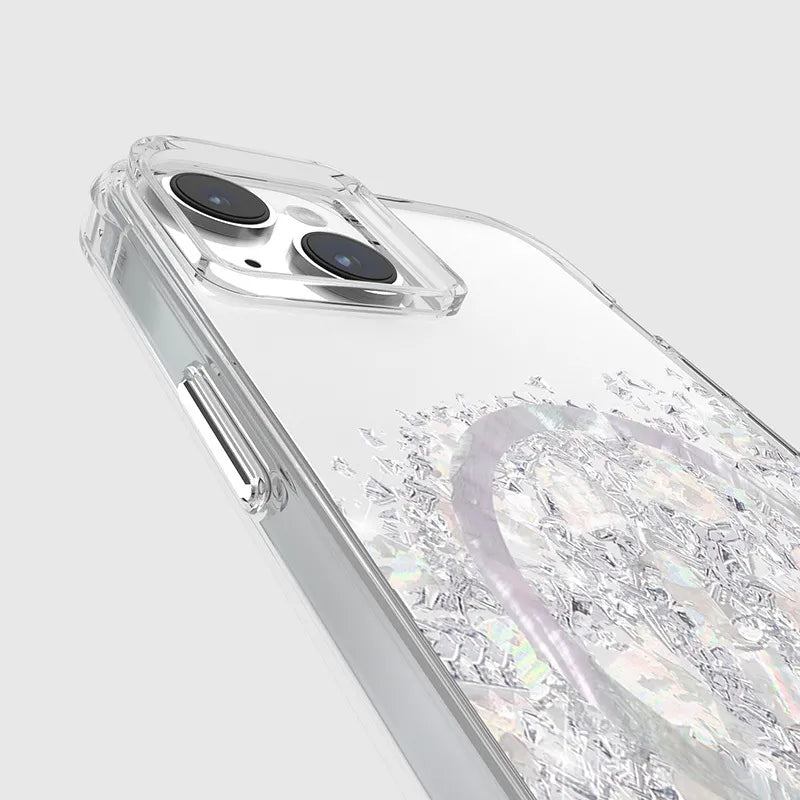 Case-Mate Karat MagSafe – iPhone 15 Plus dėklas su perlamutru („A Touch of Pearl“)