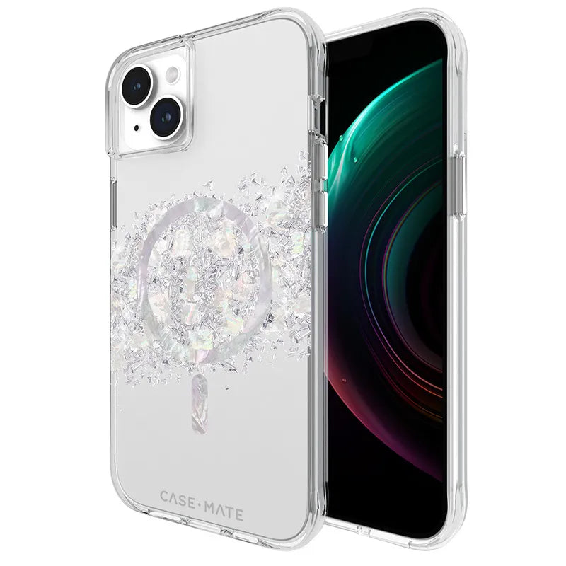 Case-Mate Karat MagSafe – iPhone 15 Plus dėklas su perlamutru („A Touch of Pearl“)