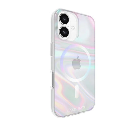 Case-Mate muilo burbulo MagSafe – dėklas, skirtas iPhone 16 (vaivorykštinis)