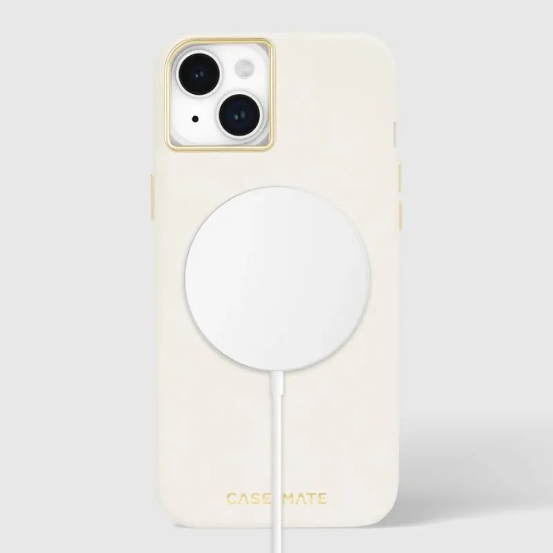 Case-Mate Silicone MagSafe - dėklas iPhone 15 Plus (smėlio spalvos)