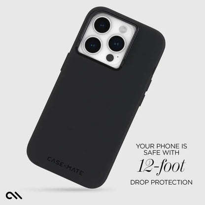 Case-Mate Silicone MagSafe - iPhone 15 Pro dėklas (juodas)