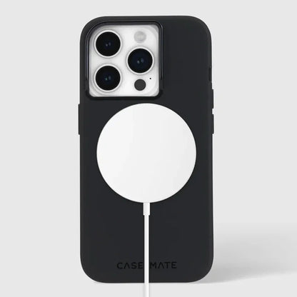 Case-Mate Silicone MagSafe - iPhone 15 Pro dėklas (juodas)