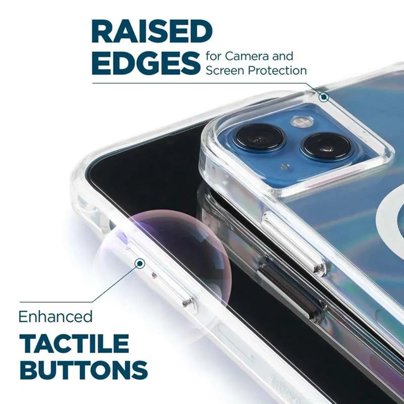 Case-Mate Soap Bubble MagSafe – dėklas iPhone 14 Plus (perlamutrinis)