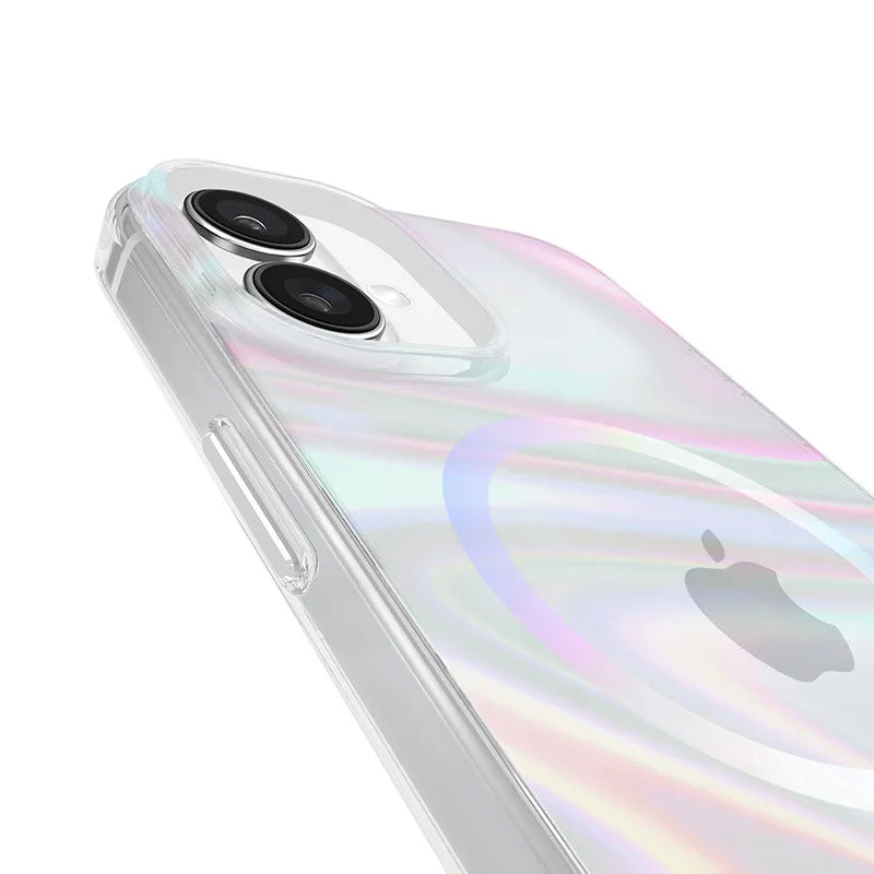 Case-Mate Soap Bubble MagSafe – dėklas iPhone 16 Plus (vaivorykštinis)