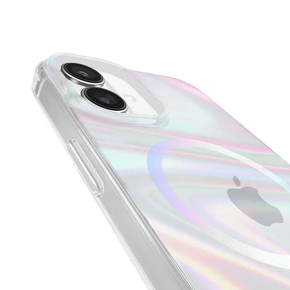 Case-Mate Soap Bubble MagSafe – dėklas iPhone 16 Plus (vaivorykštinis)