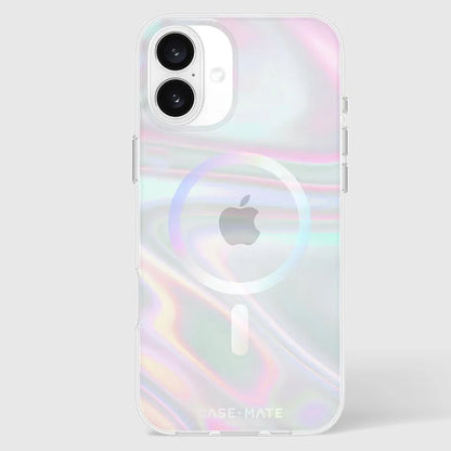 Case-Mate Soap Bubble MagSafe – dėklas iPhone 16 Plus (vaivorykštinis)
