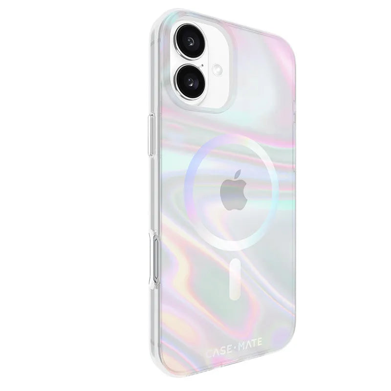 Case-Mate Soap Bubble MagSafe – dėklas iPhone 16 Plus (vaivorykštinis)