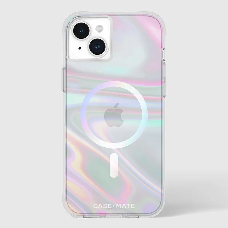 Case-Mate Soap Bubble MagSafe – „iPhone 15 Plus“ dėklas (perlamutrinis)