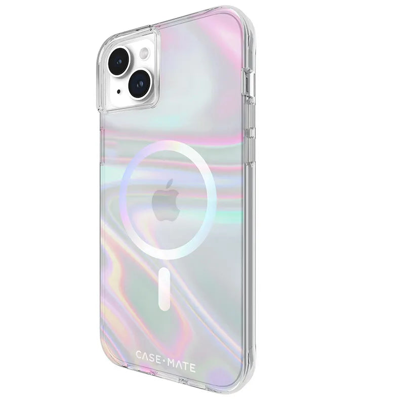 Case-Mate Soap Bubble MagSafe – „iPhone 15 Plus“ dėklas (perlamutrinis)