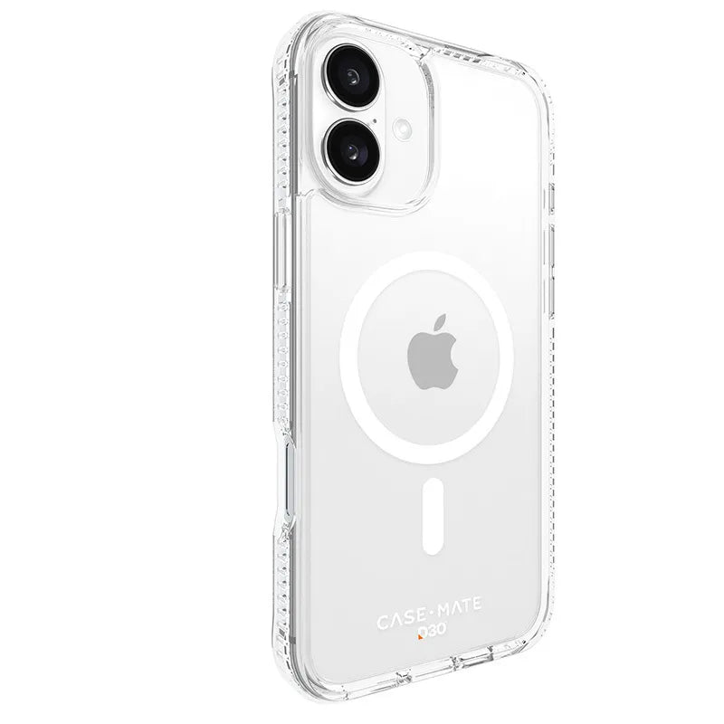 Case-Mate Tough D3O MagSafe – dėklas, skirtas „iPhone 16 Plus“ (skaidrus)