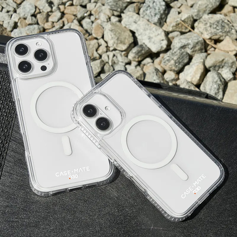 Case-Mate Tough D3O MagSafe – dėklas, skirtas „iPhone 16 Plus“ (skaidrus)