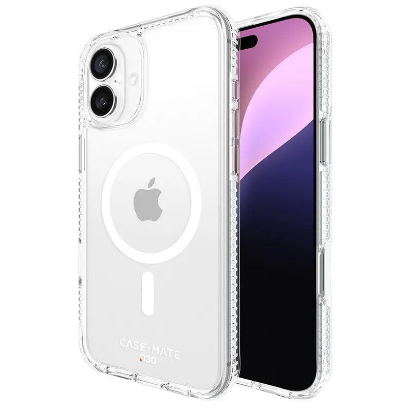 Case-Mate Tough D3O MagSafe – dėklas, skirtas „iPhone 16 Plus“ (skaidrus)