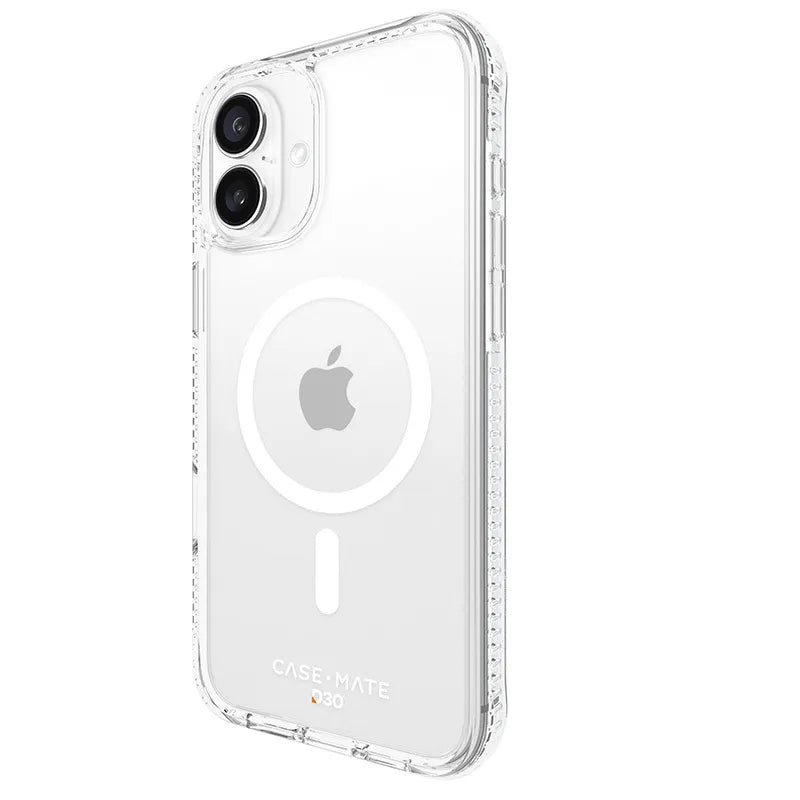 Case-Mate Tough D3O MagSafe – dėklas, skirtas „iPhone 16 Plus“ (skaidrus)