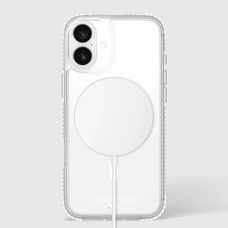 Case-Mate Tough D3O MagSafe – dėklas, skirtas „iPhone 16 Plus“ (skaidrus)