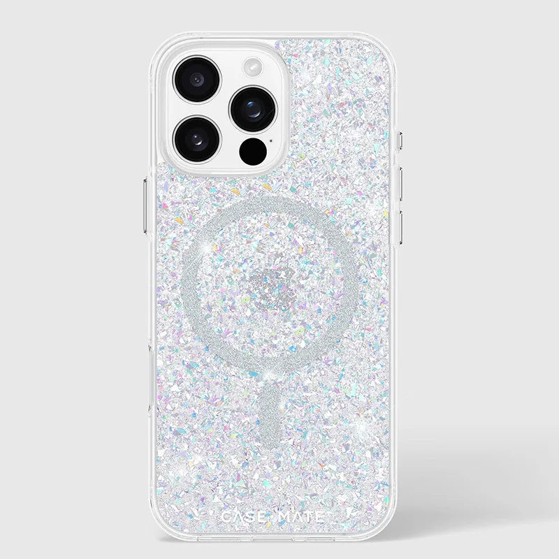 Case-Mate Twinkle MagSafe – dėklas, skirtas iPhone 16 Pro Max (diskoteka)