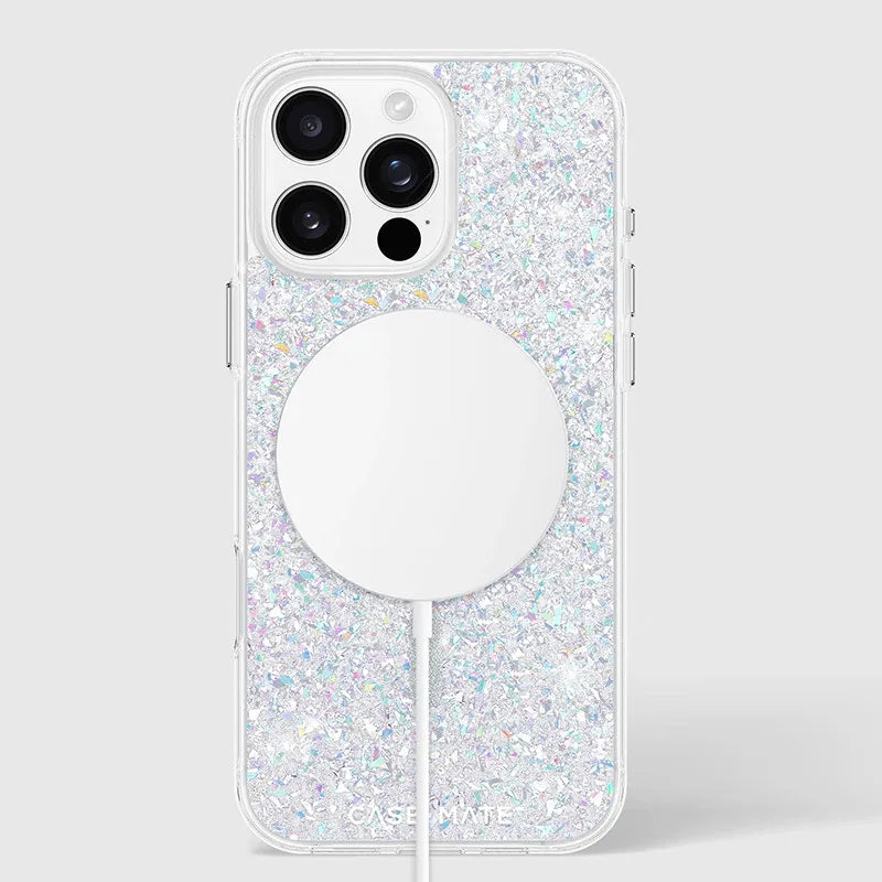 Case-Mate Twinkle MagSafe – dėklas, skirtas iPhone 16 Pro Max (diskoteka)