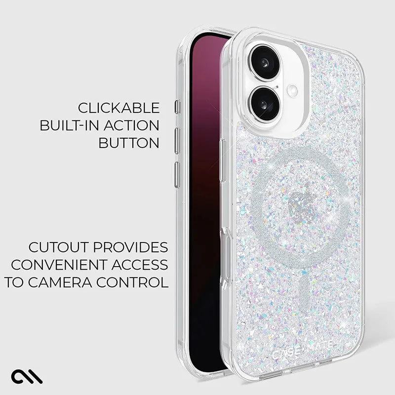 Case-Mate Twinkle MagSafe – „Disco“ dėklas, skirtas „iPhone 16“