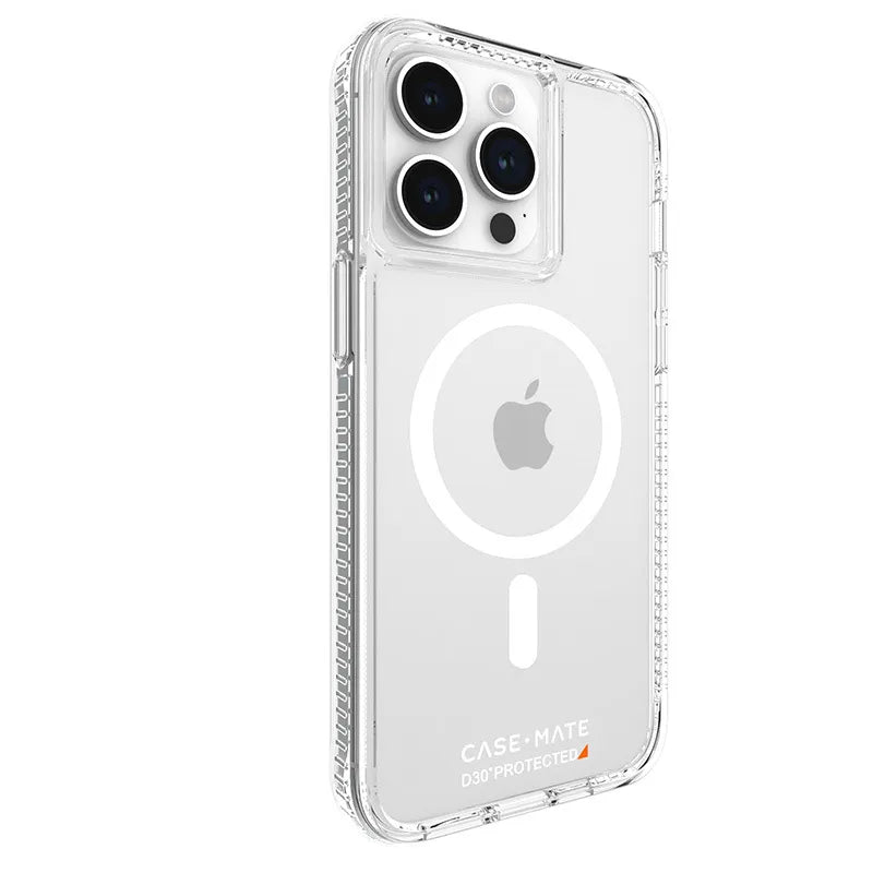Case-Mate Ultra Tough + D3O MagSafe – „iPhone 15 Pro Max“ dėklas (skaidrus)