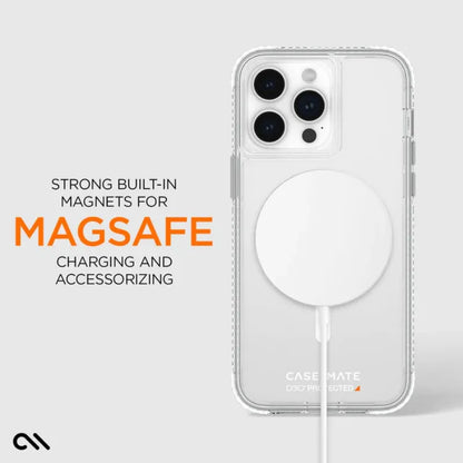 Case-Mate Ultra Tough + D3O MagSafe – „iPhone 15 Pro Max“ dėklas (skaidrus)