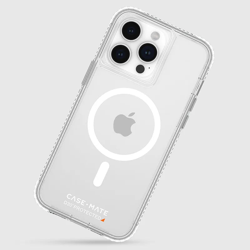 Case-Mate Ultra Tough + D3O MagSafe – „iPhone 15 Pro Max“ dėklas (skaidrus)