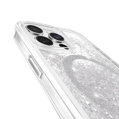 Case-Mate Waterfall MagSafe – Dėklas skirtas iPhone 16 Pro Max (Sidabrinis)