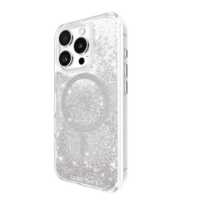 Case-Mate Waterfall MagSafe – dėklas, skirtas iPhone 16 Pro (sidabrinis)