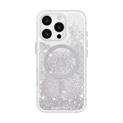 Case-Mate Waterfall MagSafe – dėklas, skirtas iPhone 16 Pro (sidabrinis)