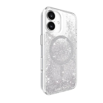 Case-Mate Waterfall MagSafe – dėklas, skirtas iPhone 16 (sidabrinis)