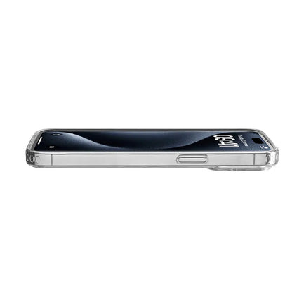 Cellularline Clear Strong – iPhone 15 Pro dėklas su antimikrobine apsauga (skaidrus)