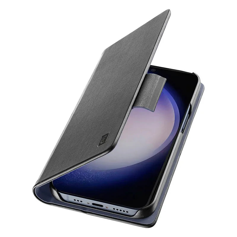 Cellularline dėklas „Book Case“ – Samsung Galaxy S24 dėklas (juodas)