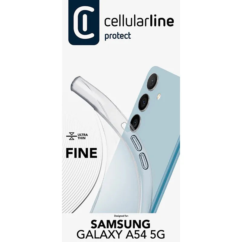 Cellularline Fine – Samsung Galaxy A54 5G dėklas (permatomas)