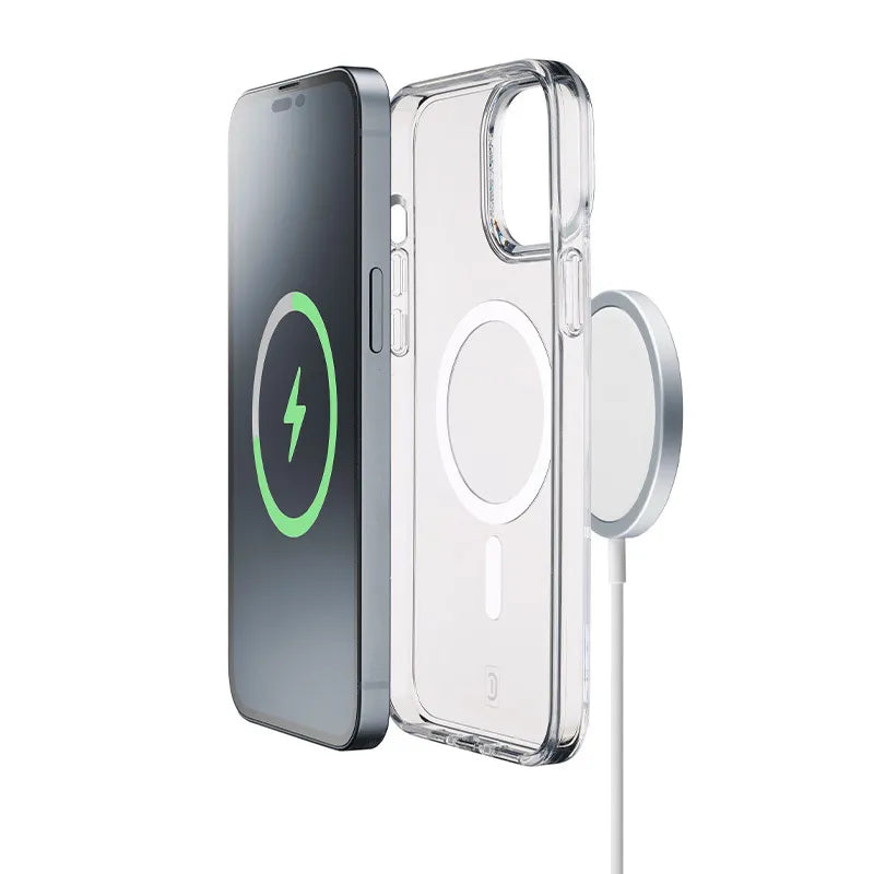 Cellularline Gloss Mag – "iPhone 15 Pro" MagSafe dėklas (skaidrus)