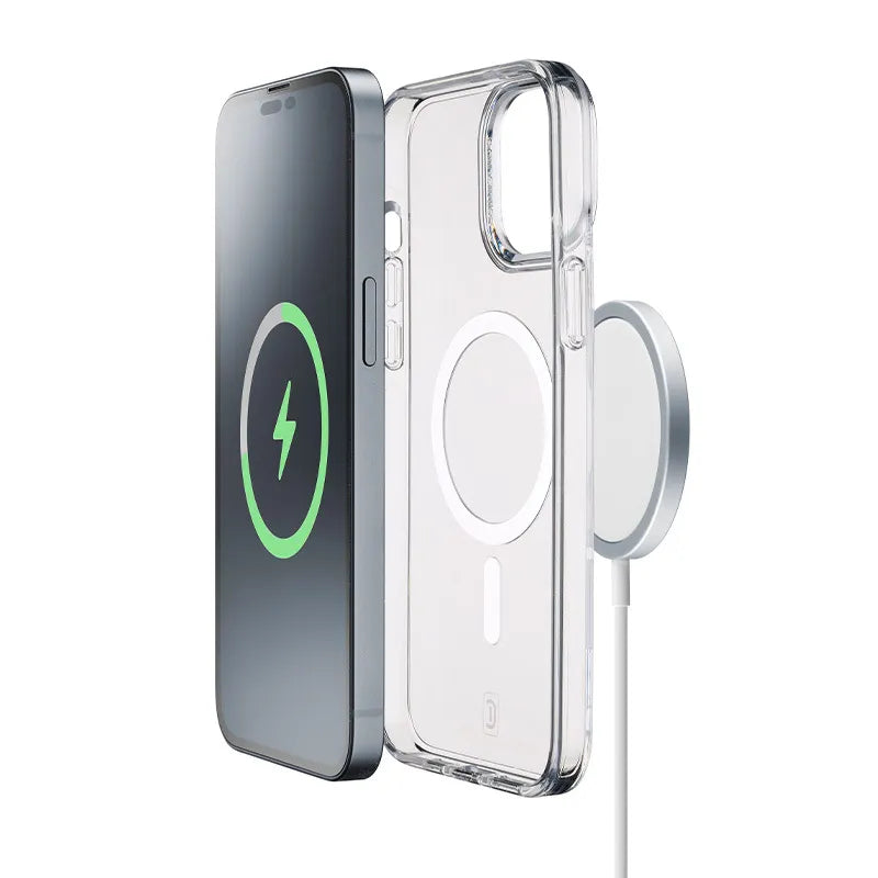 Cellularline Gloss Mag - iPhone 15 Pro Max MagSafe dėklas (skaidrus)