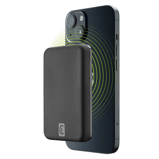 Cellularline MAG 5000 – 5000 mAh 7,5 W indukcinis maitinimo blokas su „MagSafe“ (juodas)