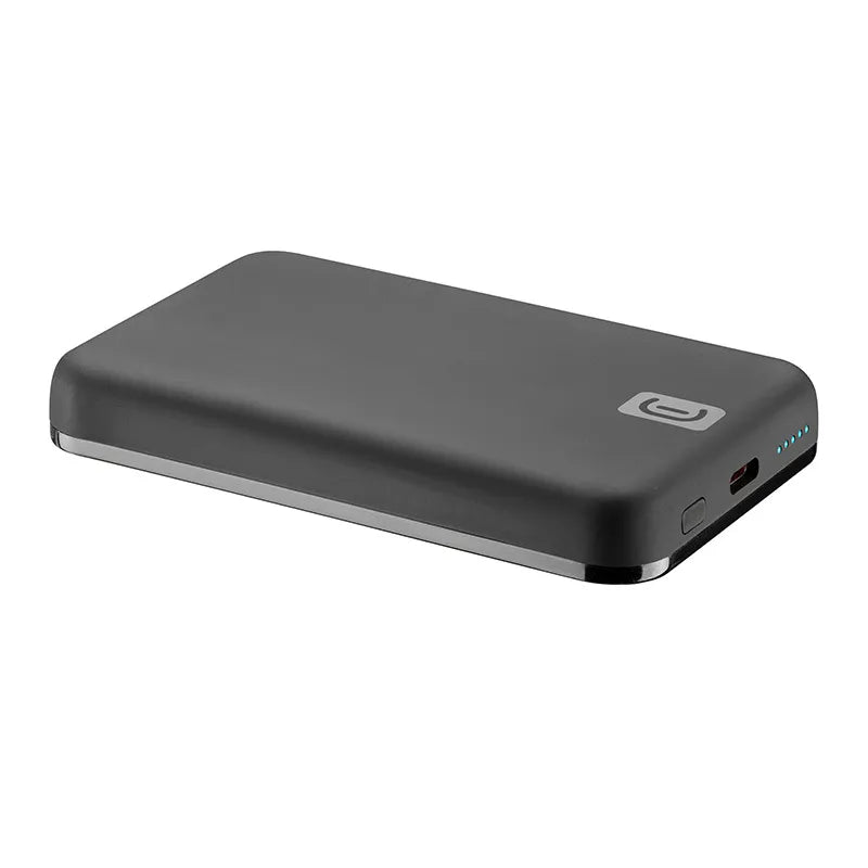 Cellularline MAG 5000 – 5000 mAh 7,5 W indukcinis maitinimo blokas su „MagSafe“ (juodas)