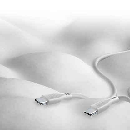 Cellularline Soft Cable – USB-C – USB-C laidas 1,2 m (pilkas)