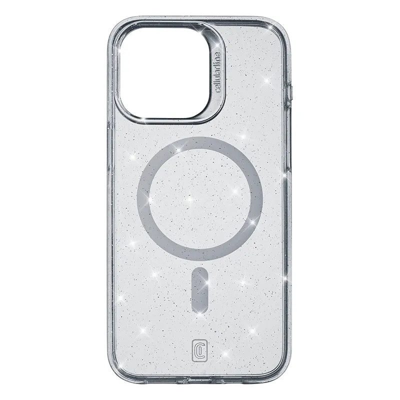 Cellularline Sparkle Mag - iPhone 15 Pro MagSafe dėklas (skaidrus)