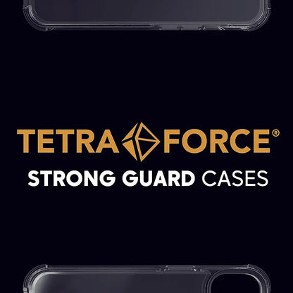 Cellularline Tetra Force Strong Guard – „iPhone 15 Pro“ dėklas su „MICROBAN“ danga (permatomas)