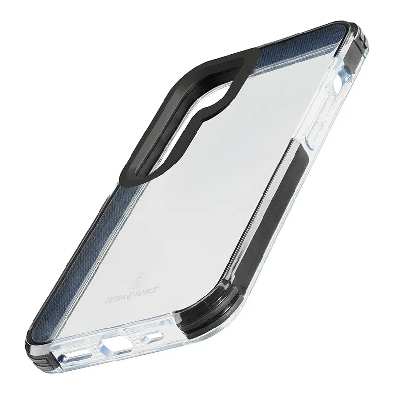 Cellularline Tetra Force Strong Guard – „Samsung Galaxy S24+“ dėklas su „MICROBAN“ danga (skaidrus)