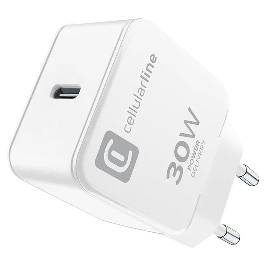 Cellularline The One – USB-C Power Delivery 30W tinklo įkroviklis (baltas)