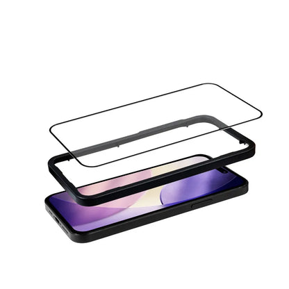 Crong 3D Armor Glass - Grūdintas stiklas iPhone 17 + montavimo rėmelis