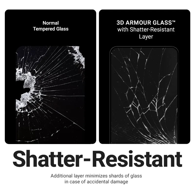 Crong 3D Armor Glass – Grūdintas stiklas iPhone 17 Pro + montavimo rėmelis